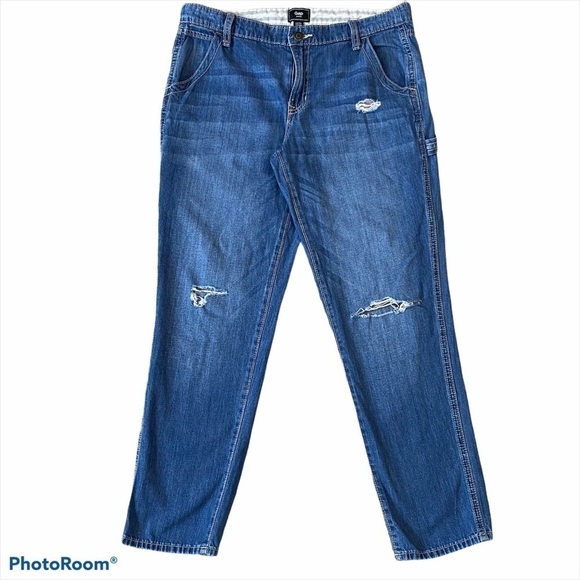 GAP (Fall 2017) Carpenter Jean Distressed High Rise Women 28R - Picture 1 of 11